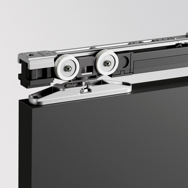 Sistema Scorrevole per porte con staffa automatica frontale